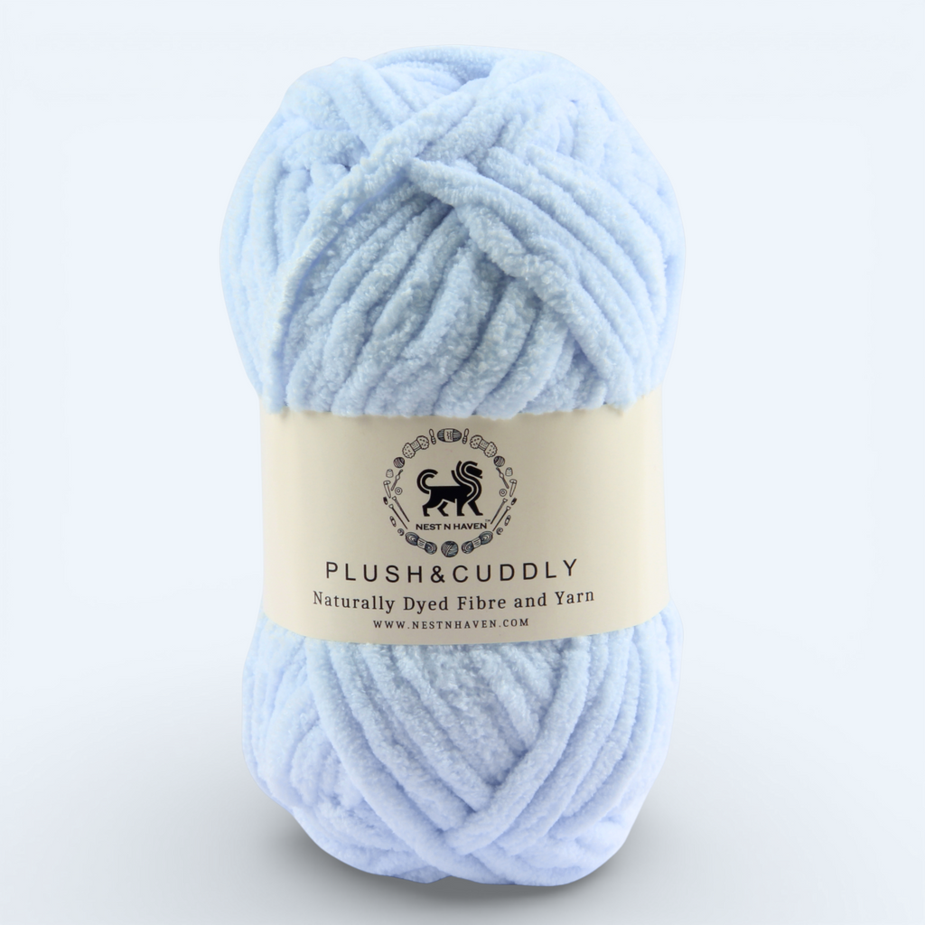Plush and Cuddly Yarn (100 gram) - Pastel Blue