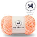 Ice Velvet Yarn, Chenille Supersoft Hand Knitting yarn Ball: (100 Gram) Peach