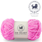 Ice Velvet Yarn, Chenille Supersoft Hand Knitting yarn Ball: (100 Gram) Persian Pink