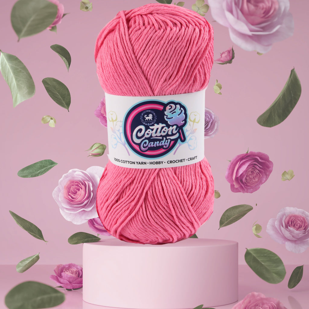 Cotton Candy Cotton Yarn (100 gram) - Pink