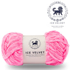 Ice Velvet Yarn, Chenille Supersoft Hand Knitting yarn Ball: (100 Gram) Pink