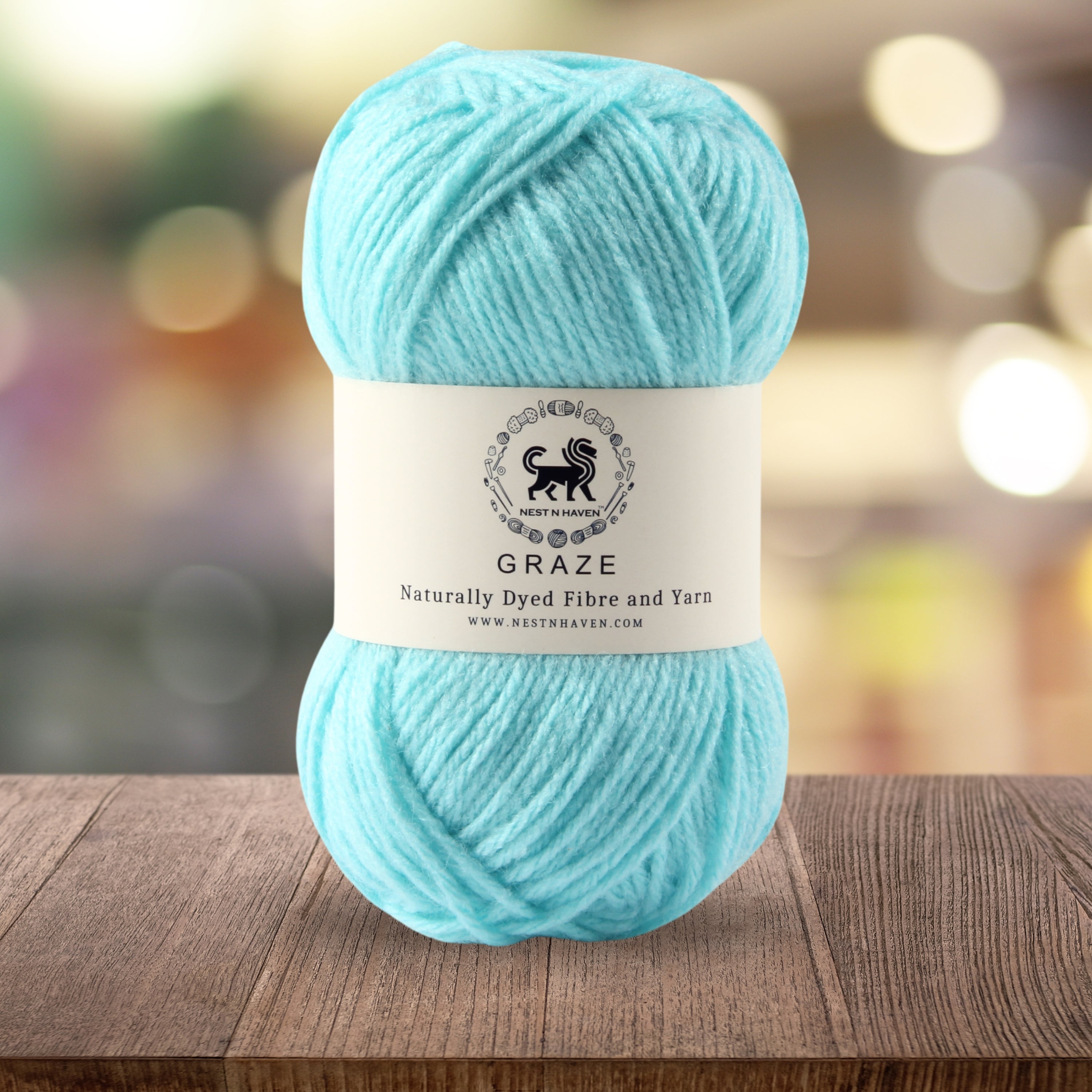 Graze Hand Knitting and Crochet Bulky Yarn (100 gram) -  Powder Blue