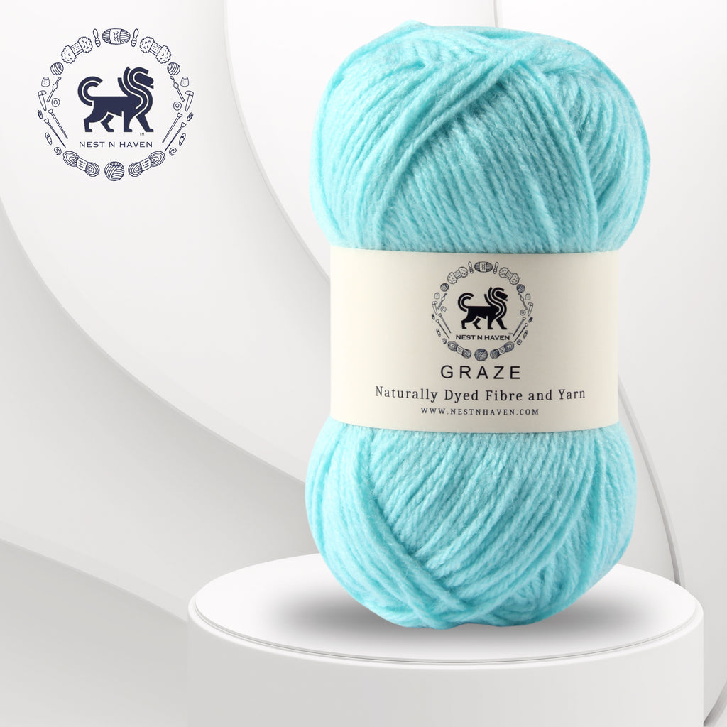 Graze Hand Knitting and Crochet Bulky Yarn (100 gram) -  Powder Blue