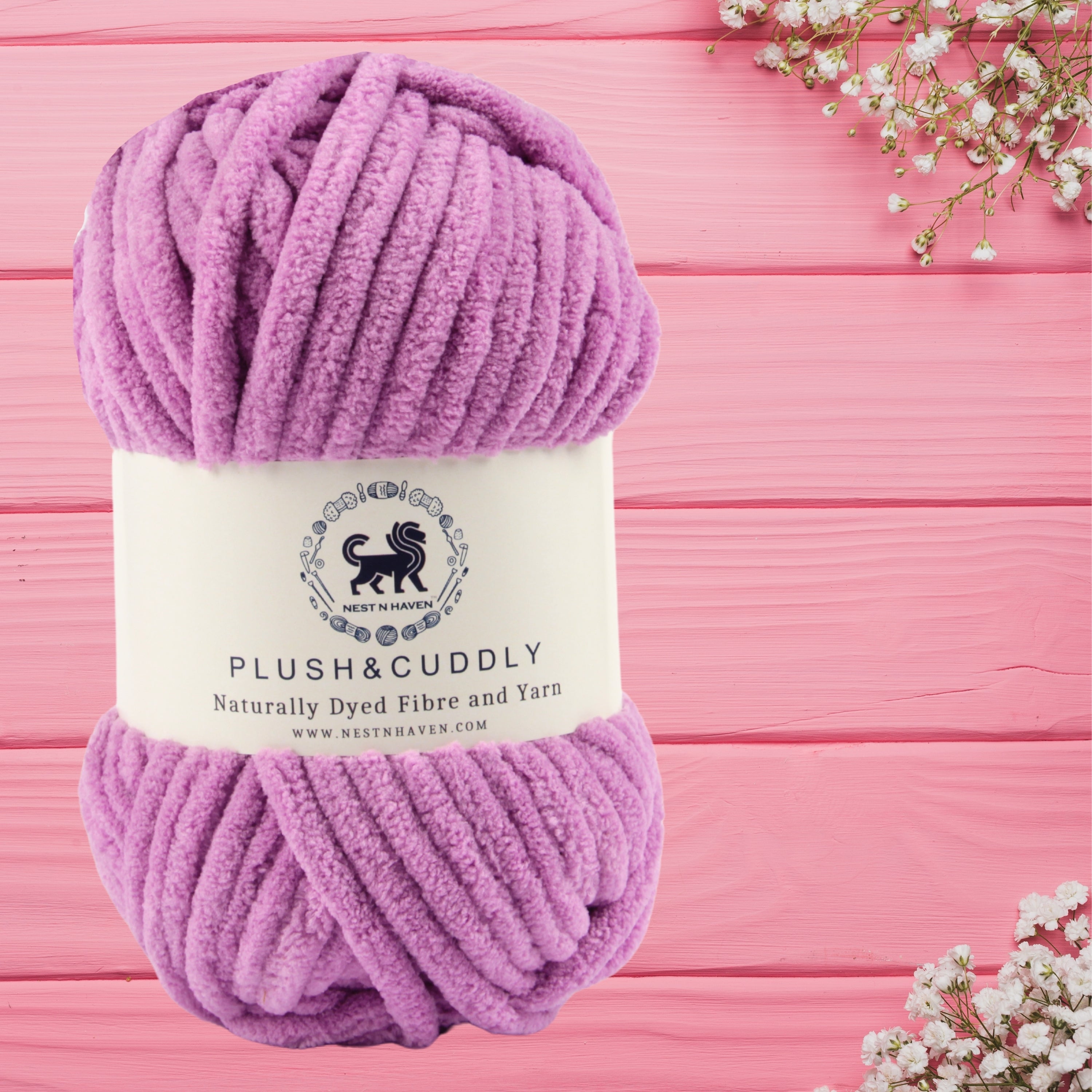 Plush and Cuddly Yarn (100 gram) - Purple