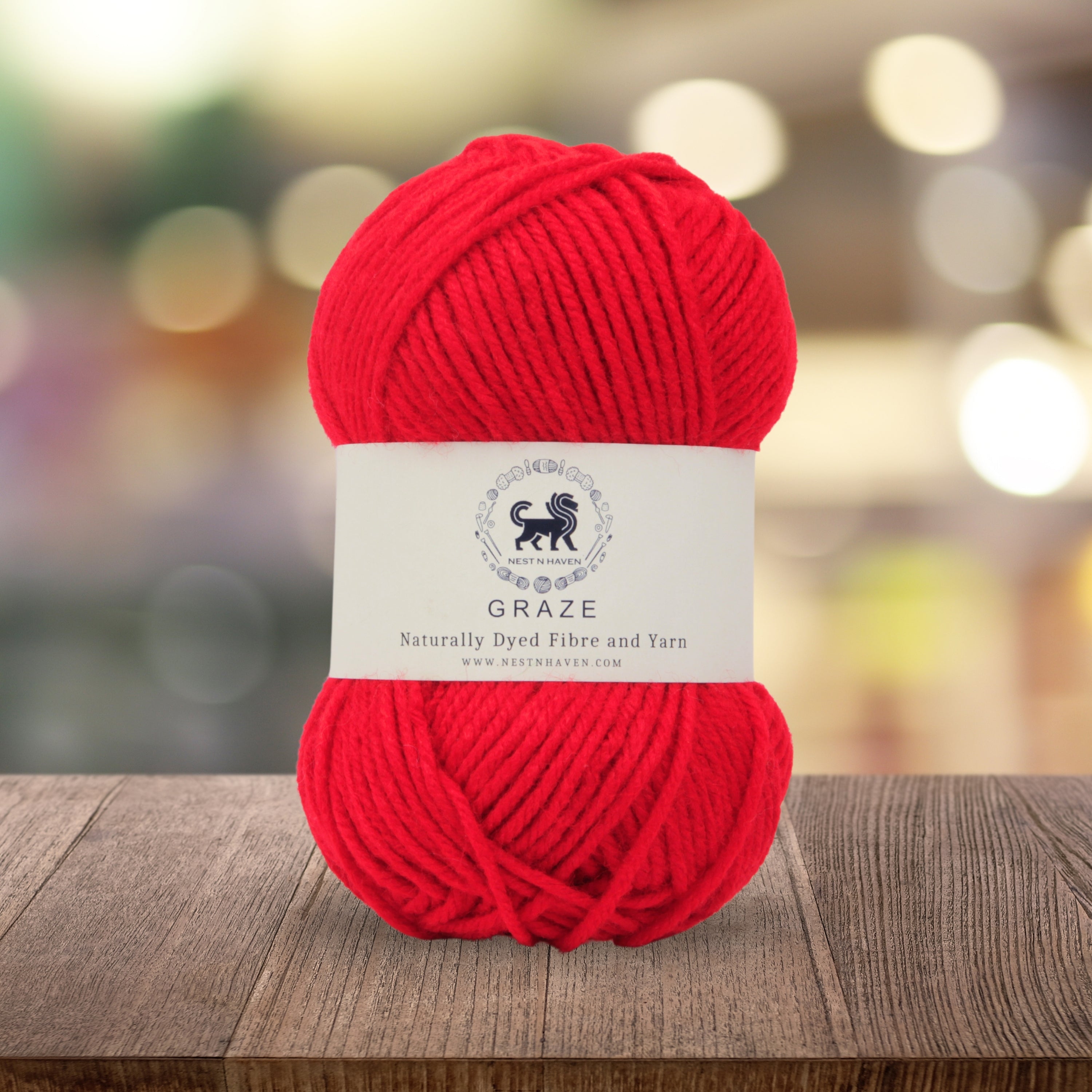 Graze Hand Knitting and Crochet Bulky Yarn (100 gram) - Red