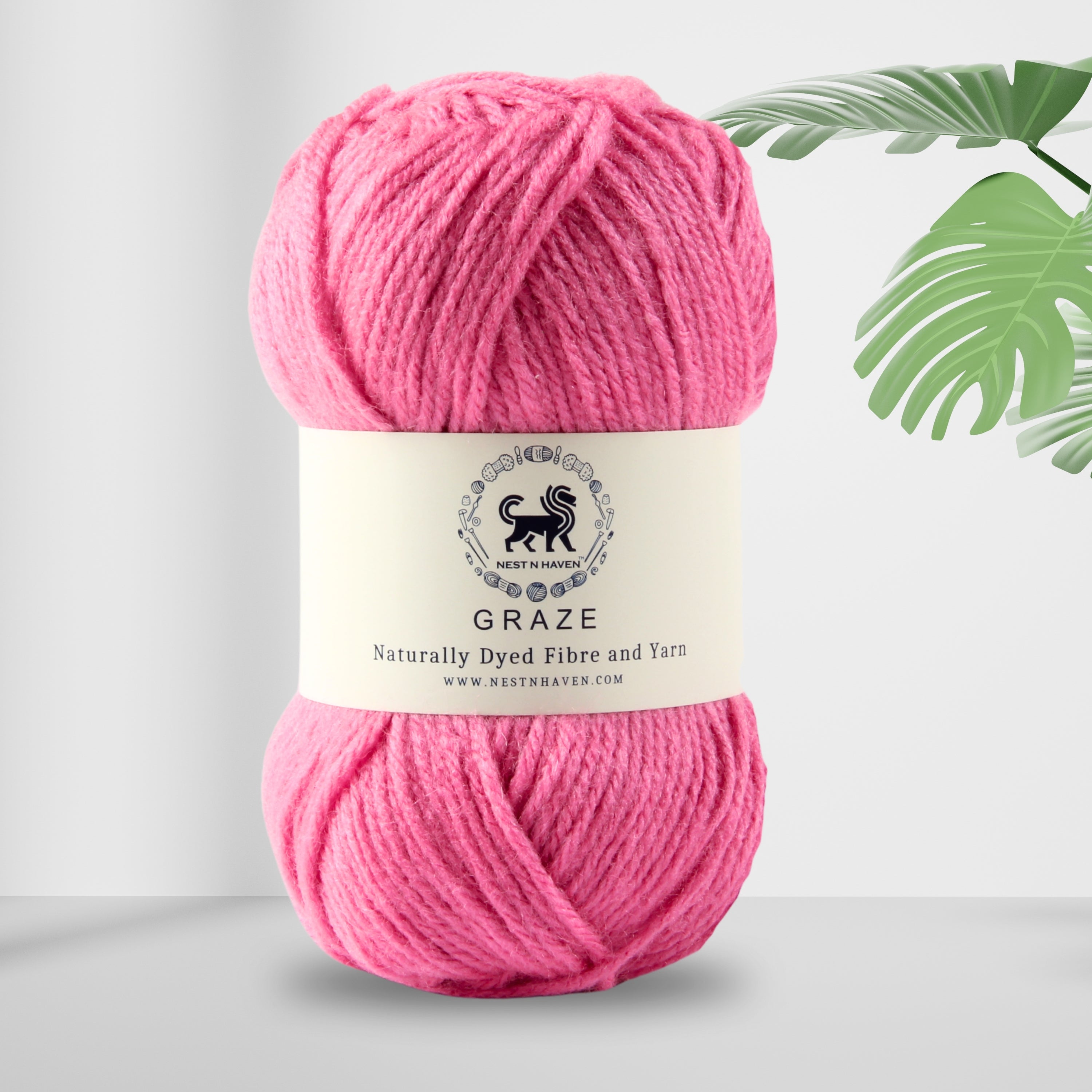 Graze Hand Knitting and Crochet Bulky Yarn (100 gram) - Rose Pink