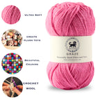 Graze Hand Knitting and Crochet Bulky Yarn (100 gram) - Rose Pink