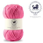 Graze Hand Knitting and Crochet Bulky Yarn (100 gram) - Rose Pink
