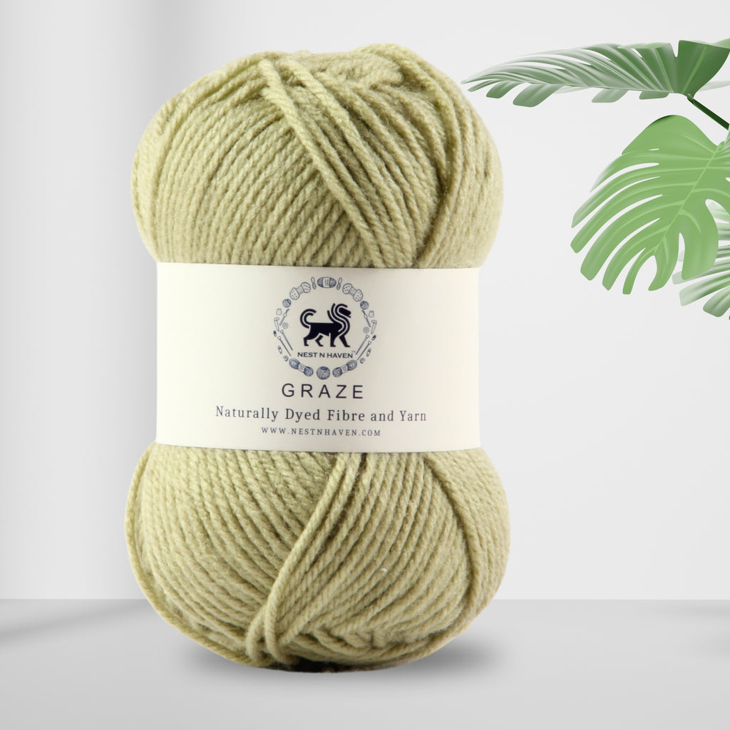 Graze Hand Knitting and Crochet Bulky Yarn (100 gram) - Sage Green