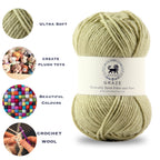 Graze Hand Knitting and Crochet Bulky Yarn (100 gram) - Sage Green