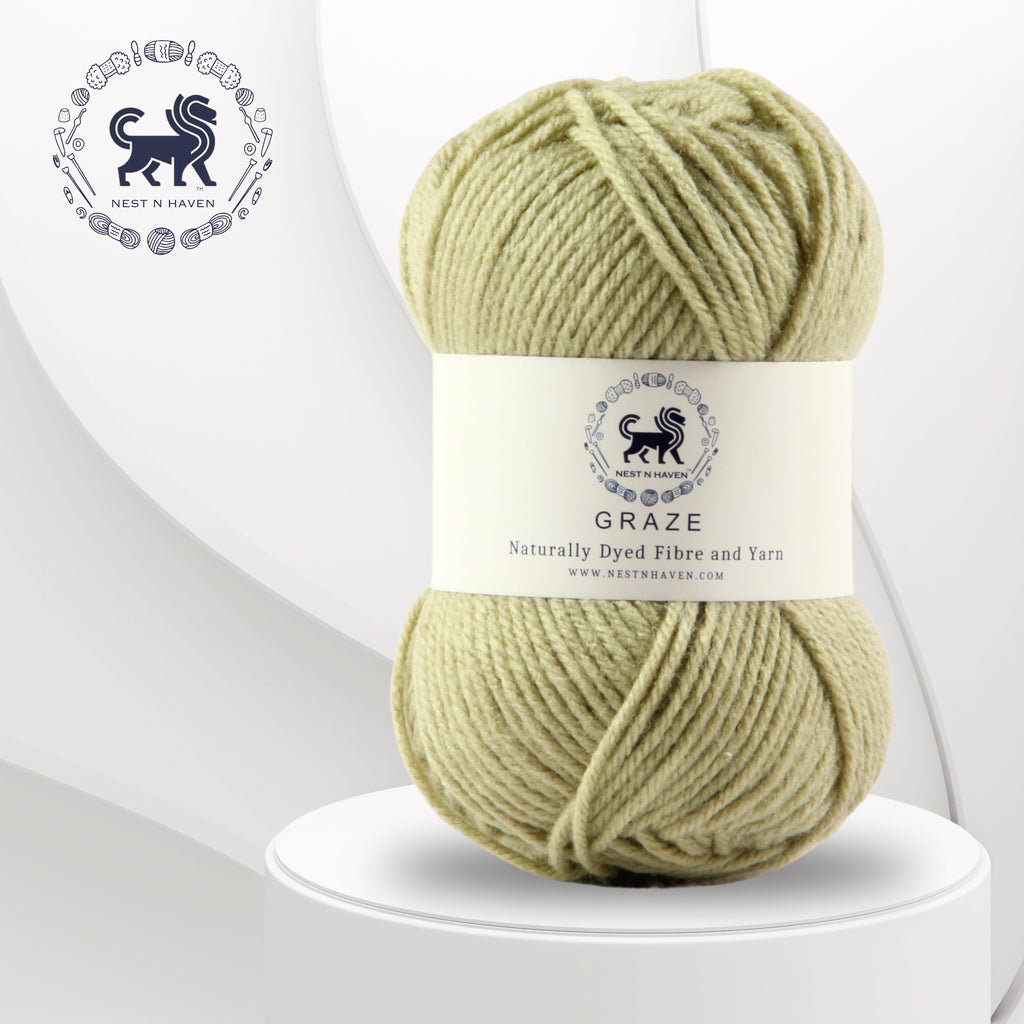 Graze Hand Knitting and Crochet Bulky Yarn (100 gram) - Sage Green