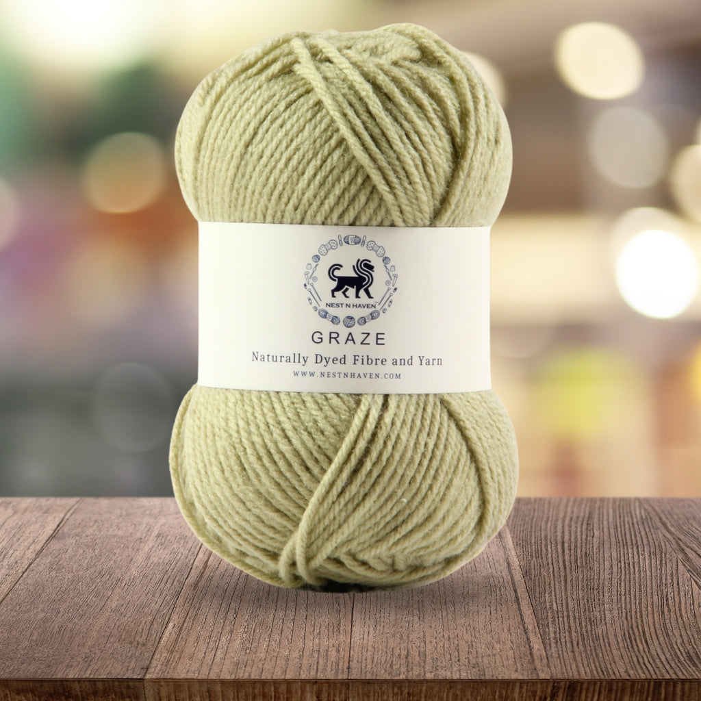 Graze Hand Knitting and Crochet Bulky Yarn (100 gram) - Sage Green