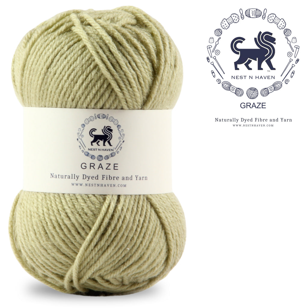 Graze Hand Knitting and Crochet Bulky Yarn (100 gram) - Sage Green