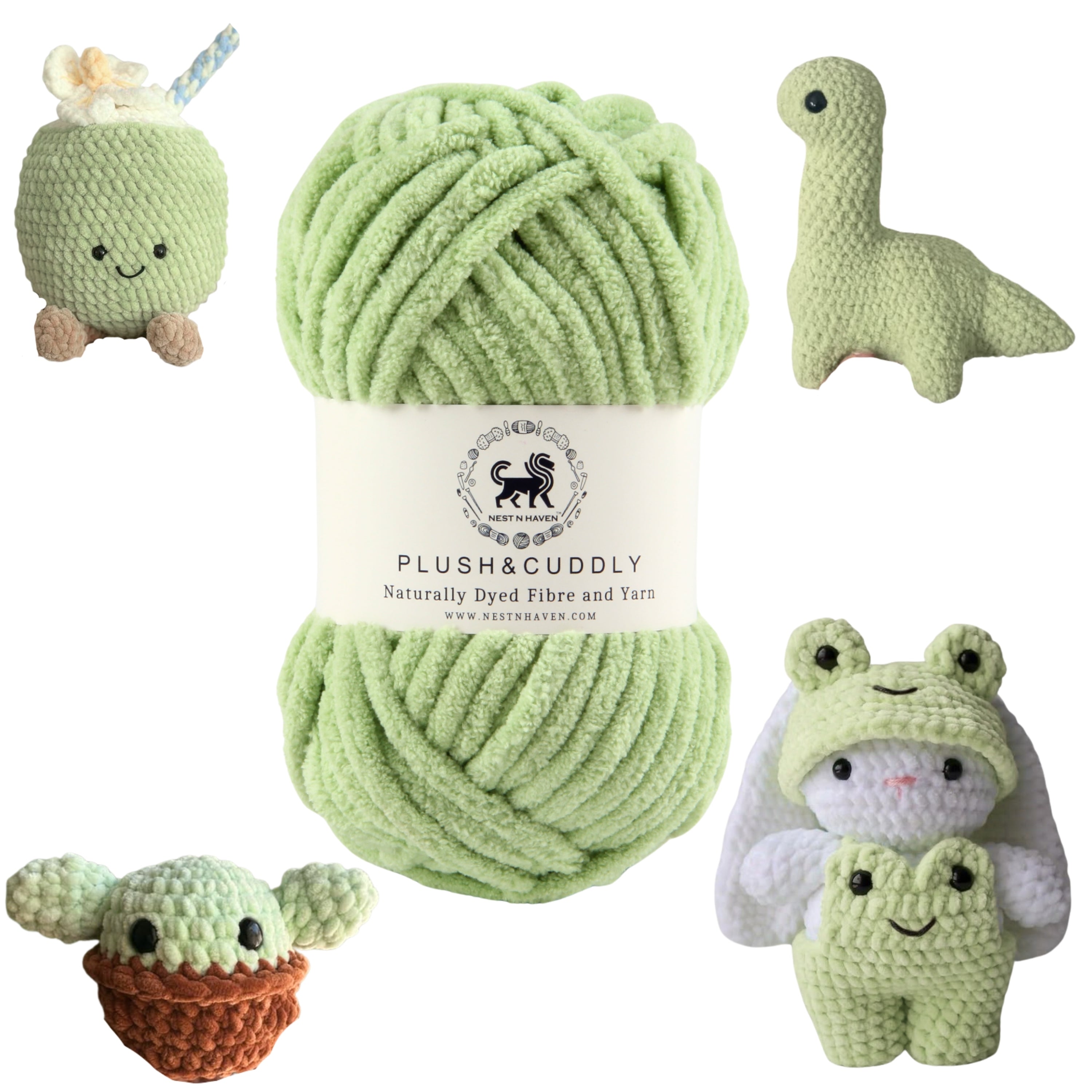 Plush and Cuddly Yarn (100 gram) - Sage Green