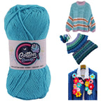 Cotton Candy Cotton Yarn (100 gram) - Sky Blue