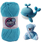 Cotton Candy Cotton Yarn (100 gram) - Sky Blue