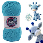 Cotton Candy Cotton Yarn (100 gram) - Sky Blue