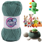 Cotton Candy Cotton Yarn (100 gram) - Spanish Green