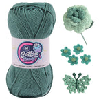Cotton Candy Cotton Yarn (100 gram) - Spanish Green
