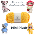 MINI Plush Chenille Yarn (100 gram) - Sunflower Yellow