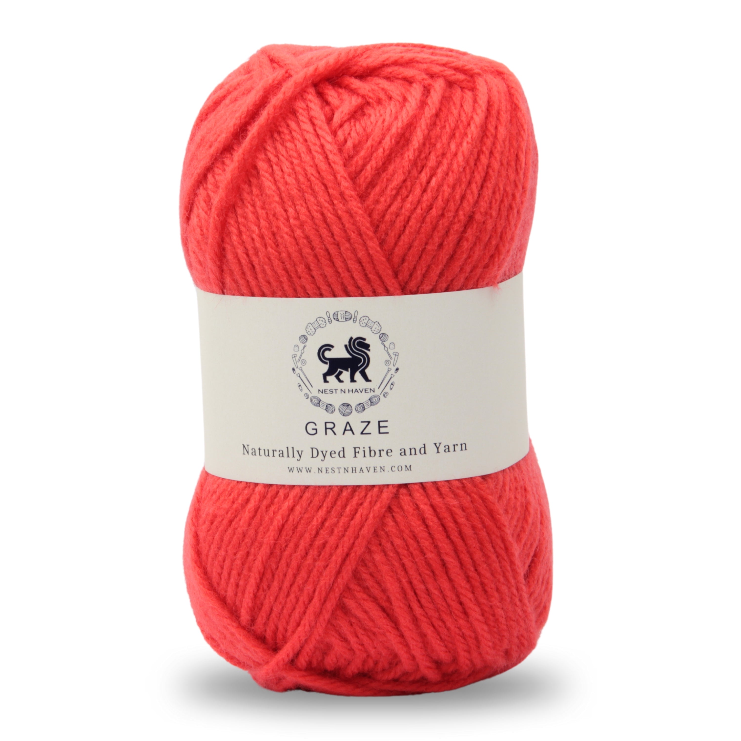 Graze Hand Knitting and Crochet Bulky Yarn (100 gram) - Sunset Orange