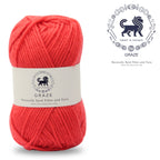 Graze Hand Knitting and Crochet Bulky Yarn (100 gram) - Sunset Orange