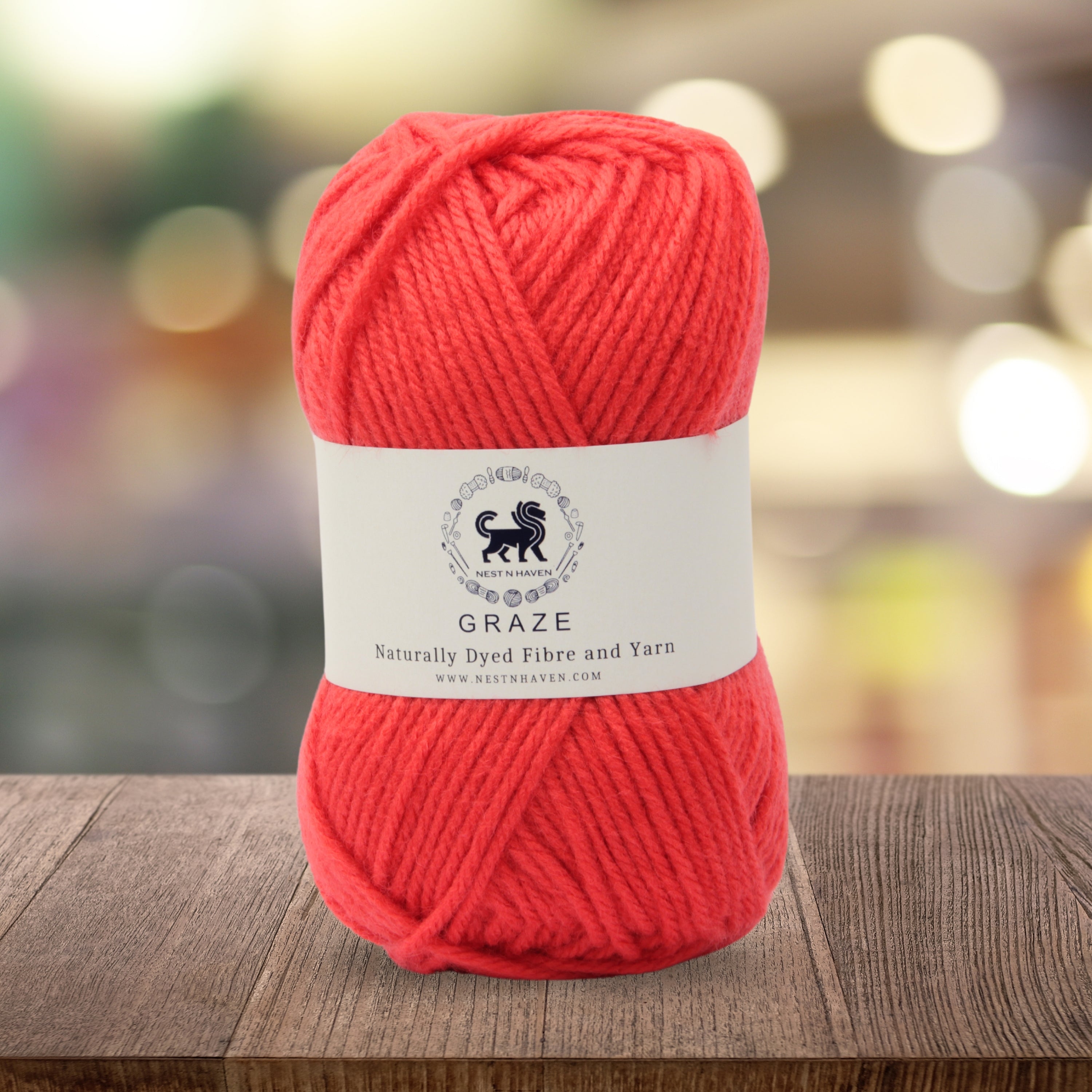 Graze Hand Knitting and Crochet Bulky Yarn (100 gram) - Sunset Orange