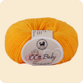 Baby  Yarn  pack of 6 (25gms x 6) 150 gram -  Sunset Yellow