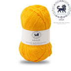 Graze Hand Knitting and Crochet Bulky Yarn (100 gram) - Sunset Yellow