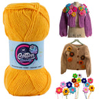 Cotton Candy Cotton Yarn (100 gram) - Sunset Yellow