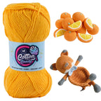 Cotton Candy Cotton Yarn (100 gram) - Sunset Yellow