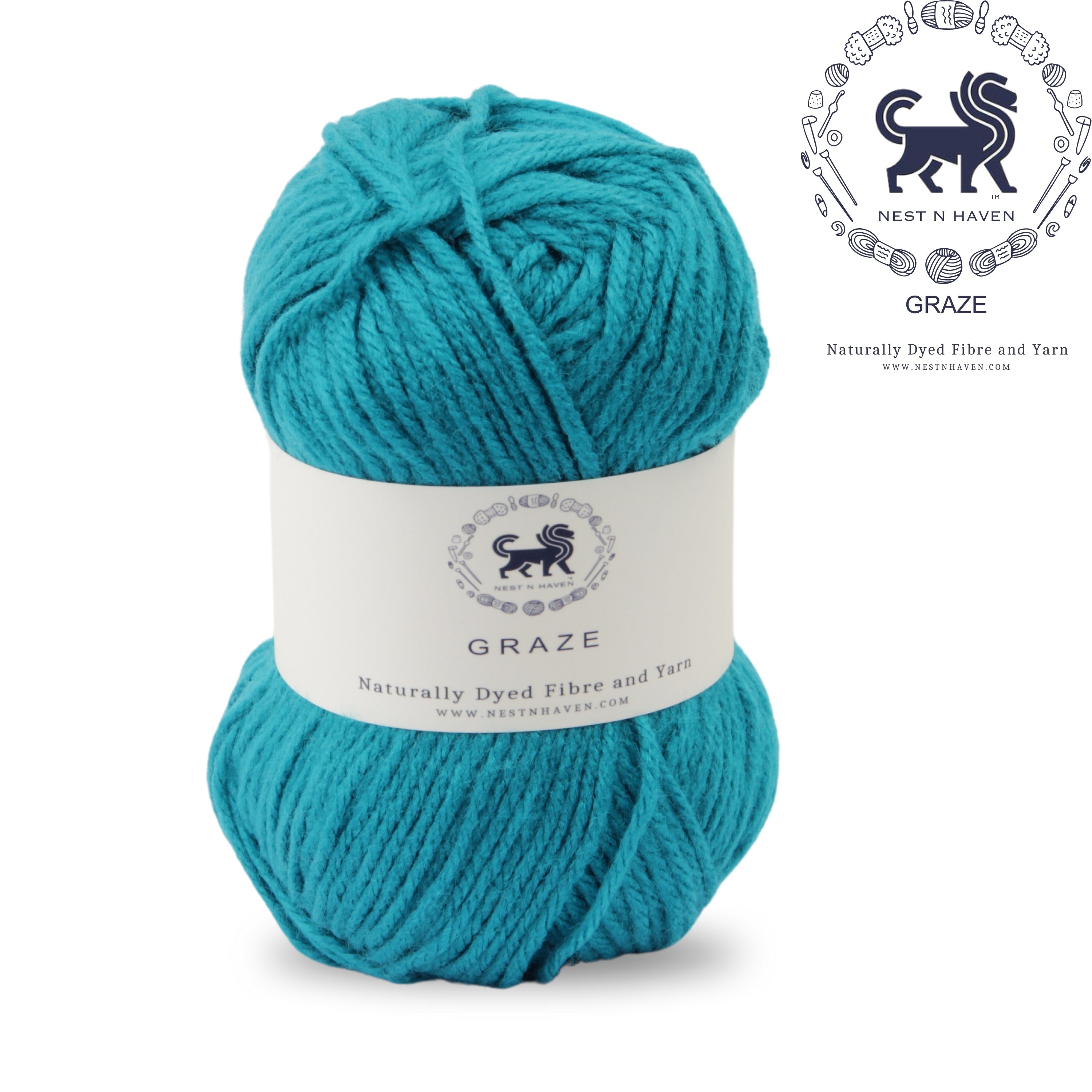 Graze Hand Knitting and Crochet Bulky Yarn (100 gram) - Teal