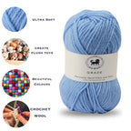 Graze Hand Knitting and Crochet Bulky Yarn (100 gram) - Ultramarine