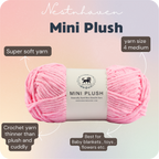 MINI Plush Chenille Yarn (100 gram) - Vivid Pink