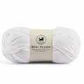 MINI Plush Chenille Yarn (100 gram) - White