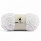 MINI Plush Chenille Yarn (100 gram) - White