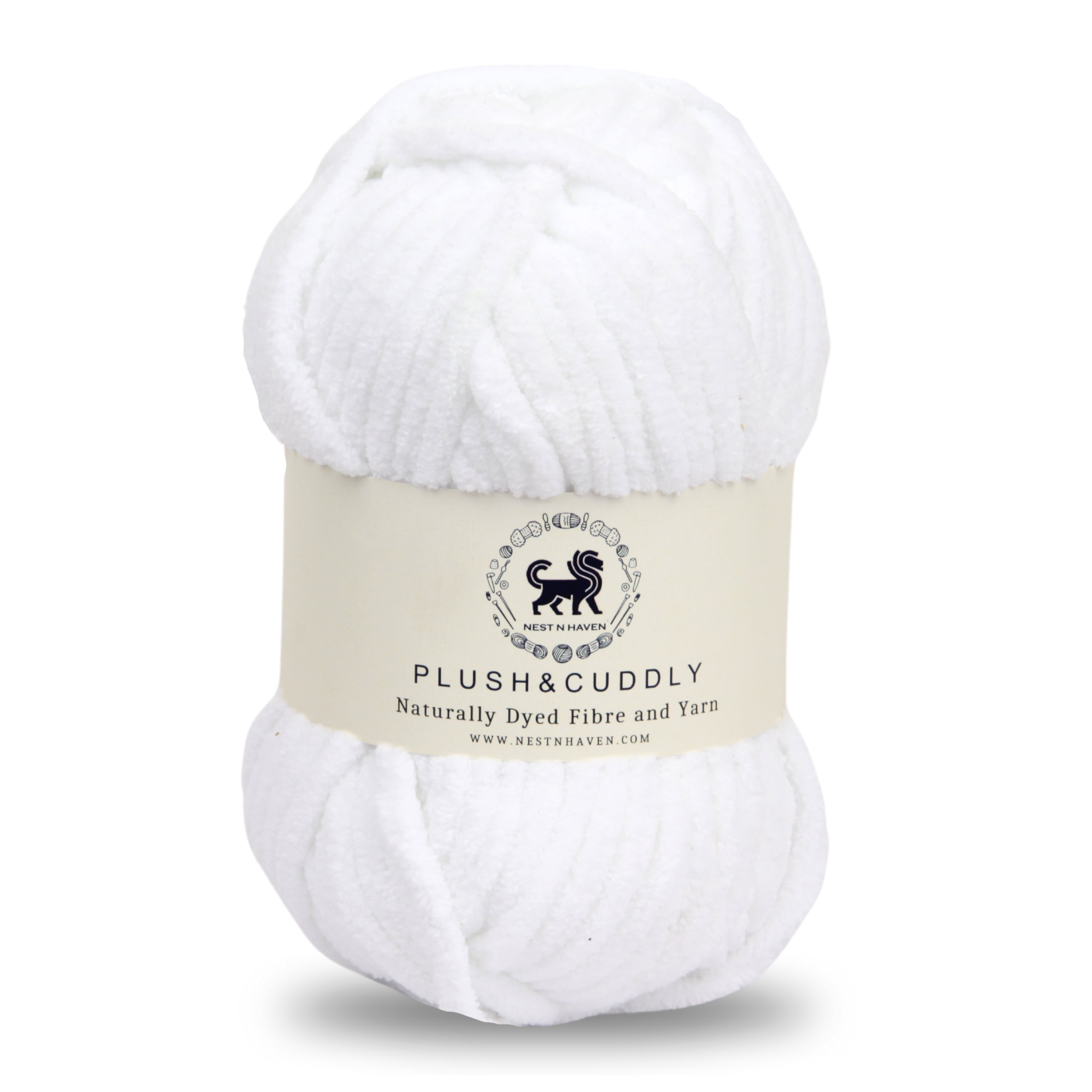 Plush and Cuddly Yarn (100 gram) - White