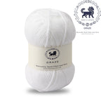 Graze Hand Knitting and Crochet Bulky Yarn (100 gram) - White