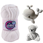 Cotton Candy Cotton Yarn (100 gram) - White