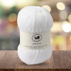 Graze Hand Knitting and Crochet Bulky Yarn (100 gram) - White