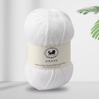 Graze Hand Knitting and Crochet Bulky Yarn (100 gram) - White