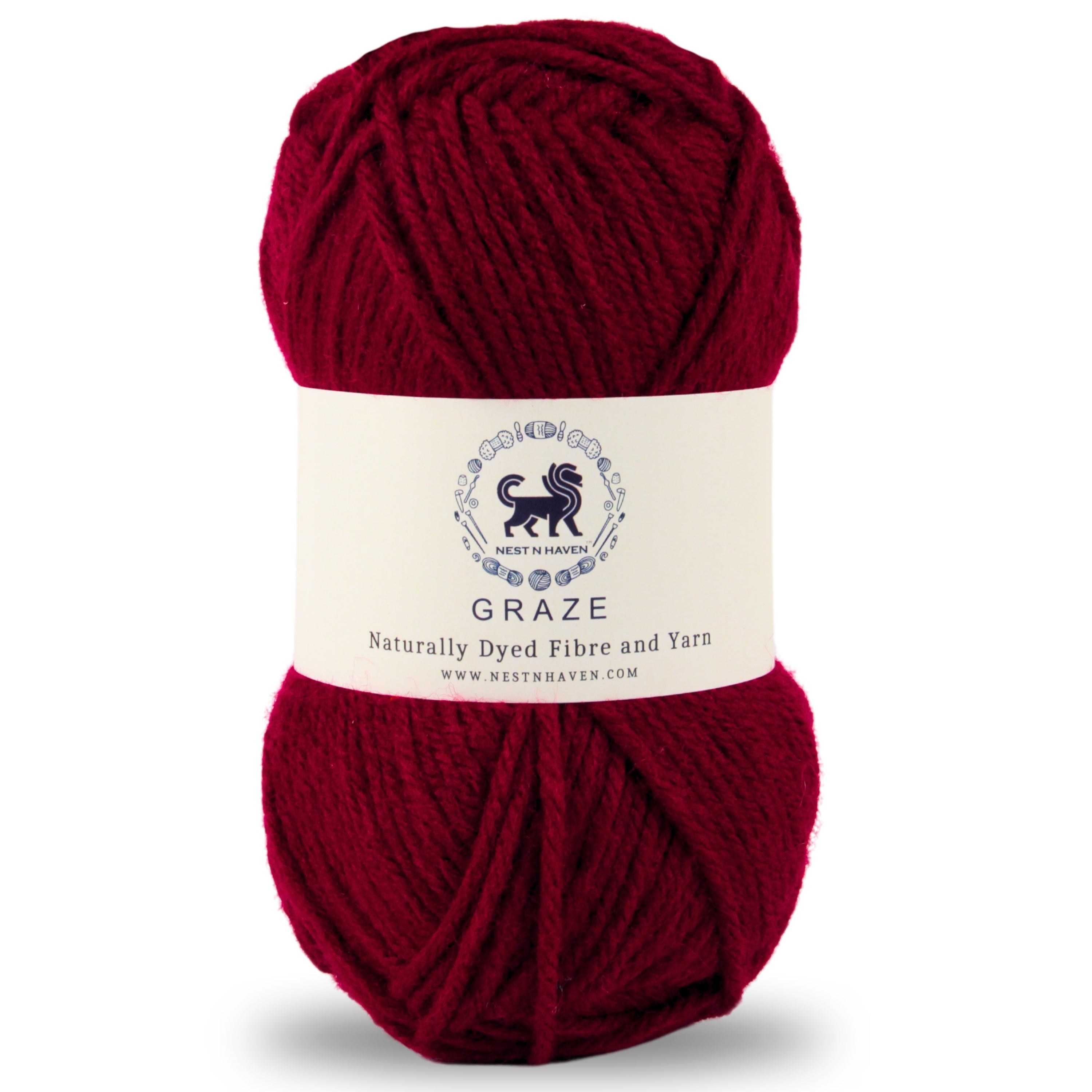 Graze Hand Knitting and Crochet Bulky Yarn (100 gram) - wine
