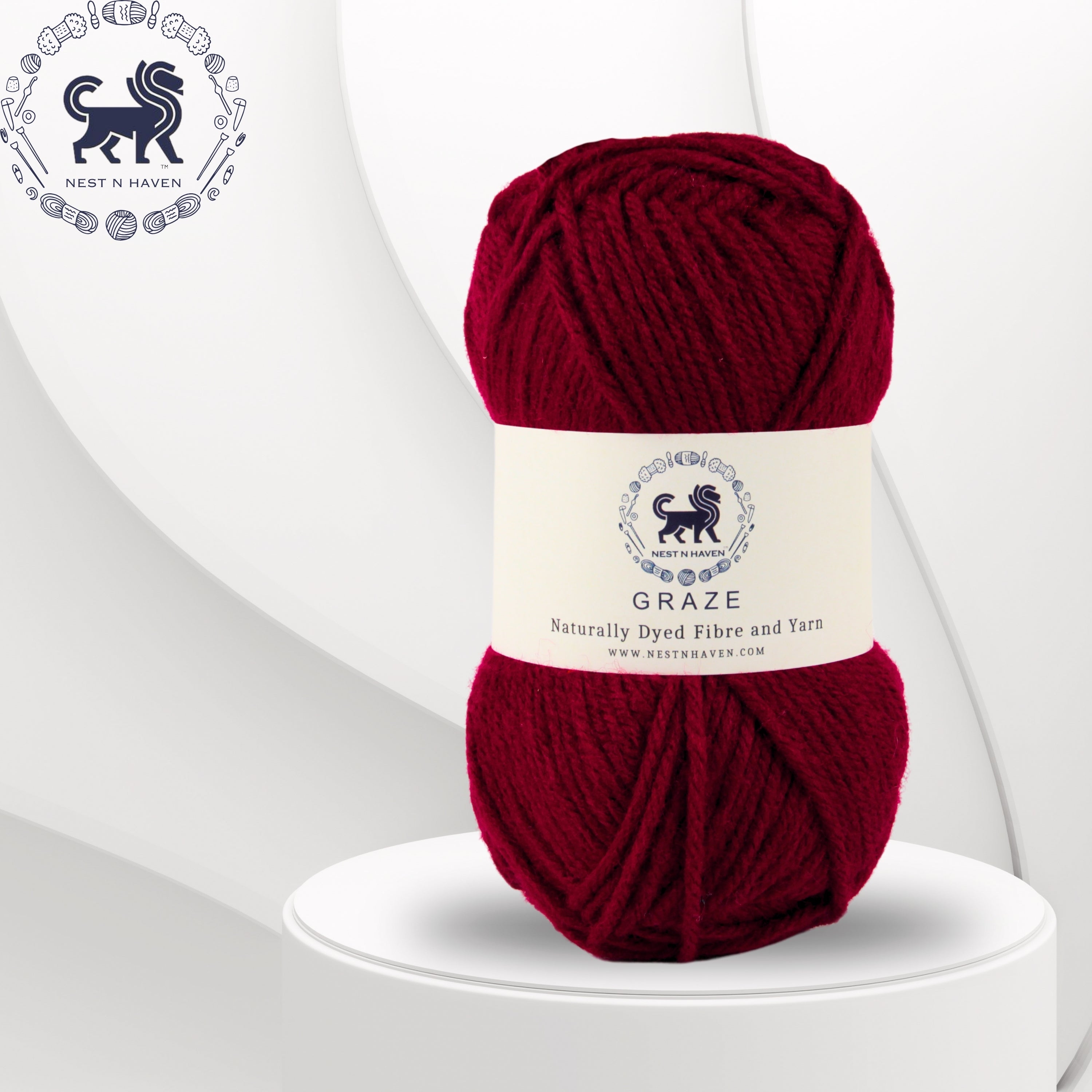 Graze Hand Knitting and Crochet Bulky Yarn (100 gram) - wine